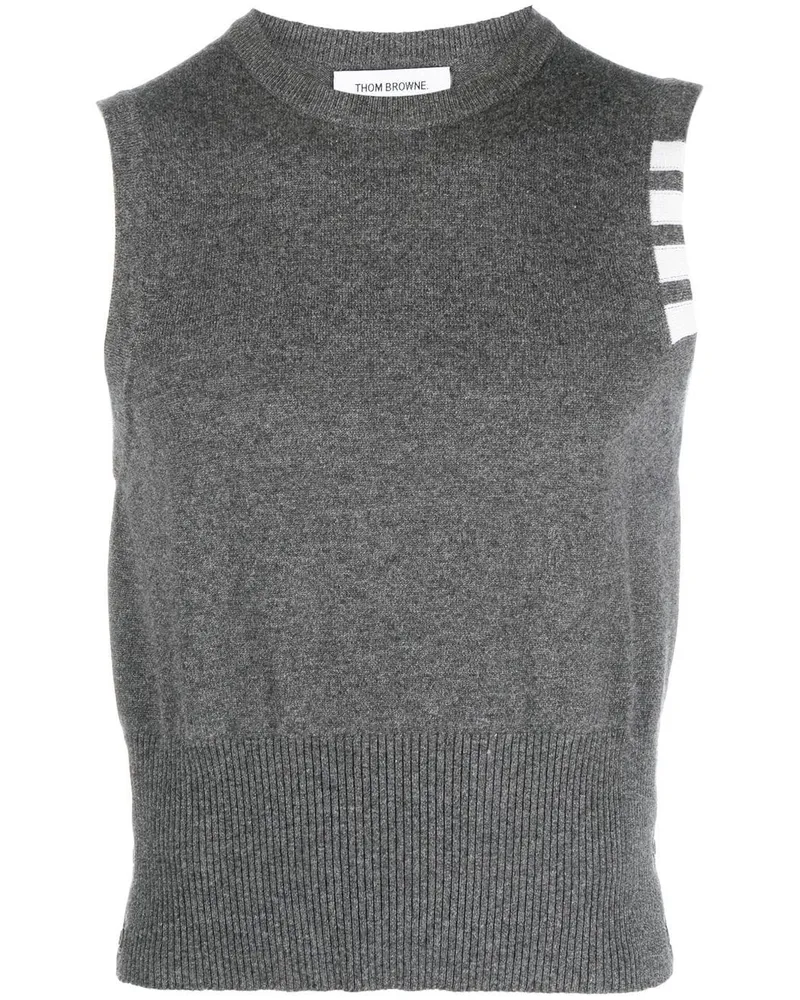 Thom Browne Pullunder mit Streifendetail - Grau Grau