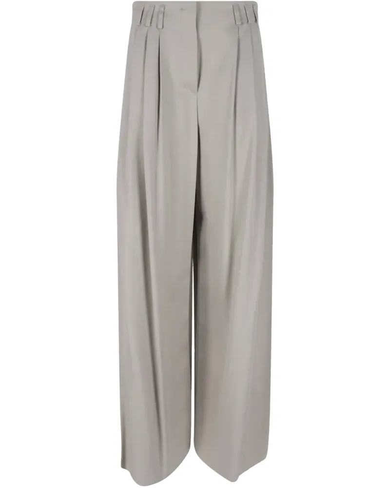Giorgio Armani Hose mit weitem Bein - Grau Grau