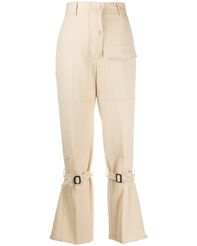 Victoria Beckham Hose mit Riemen - Nude Nude