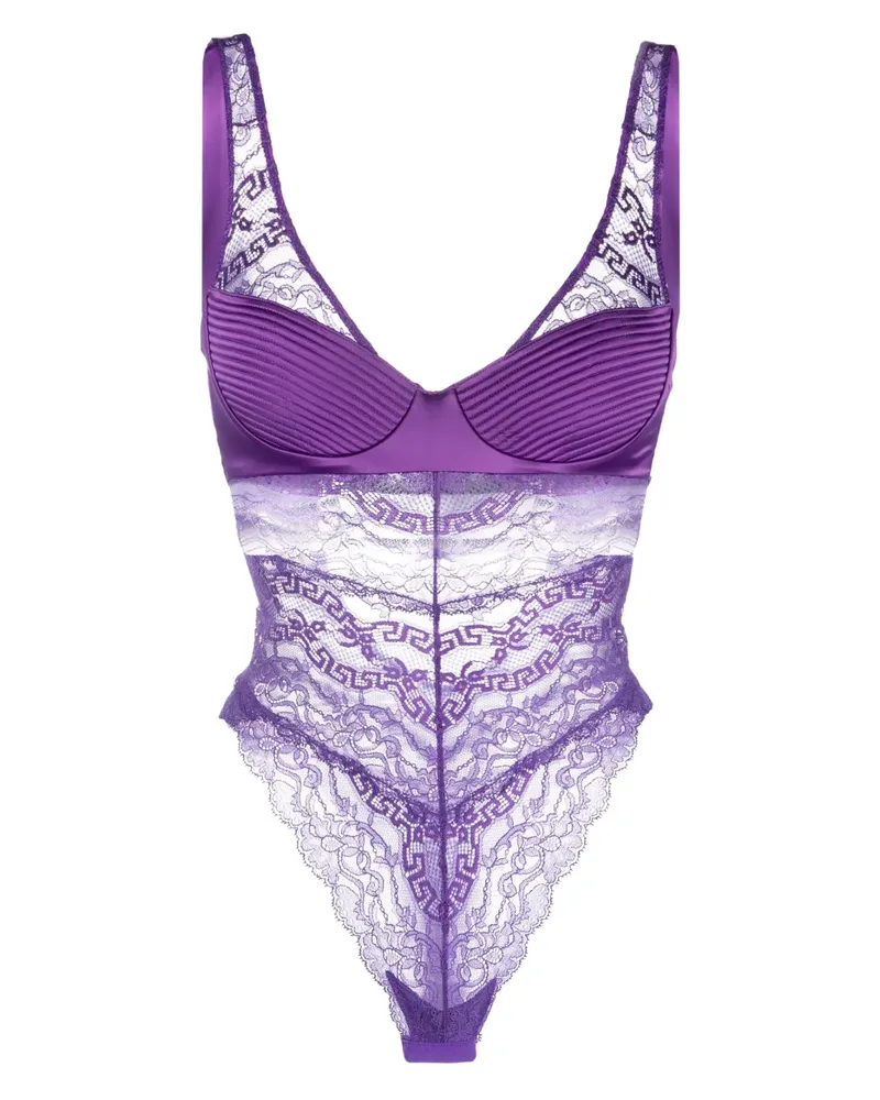 Versace Body mit Spitze - Violett Violett