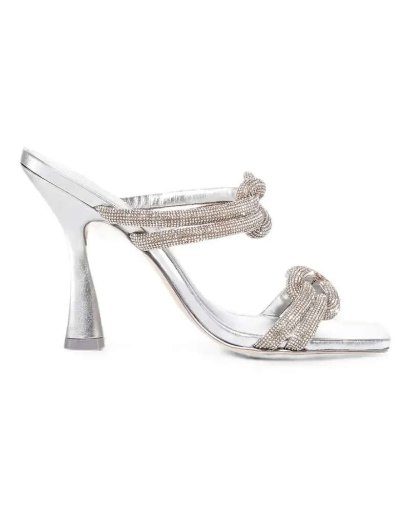Cult Gaia Rainne Sandalen mit Kristallen - Grau Grau