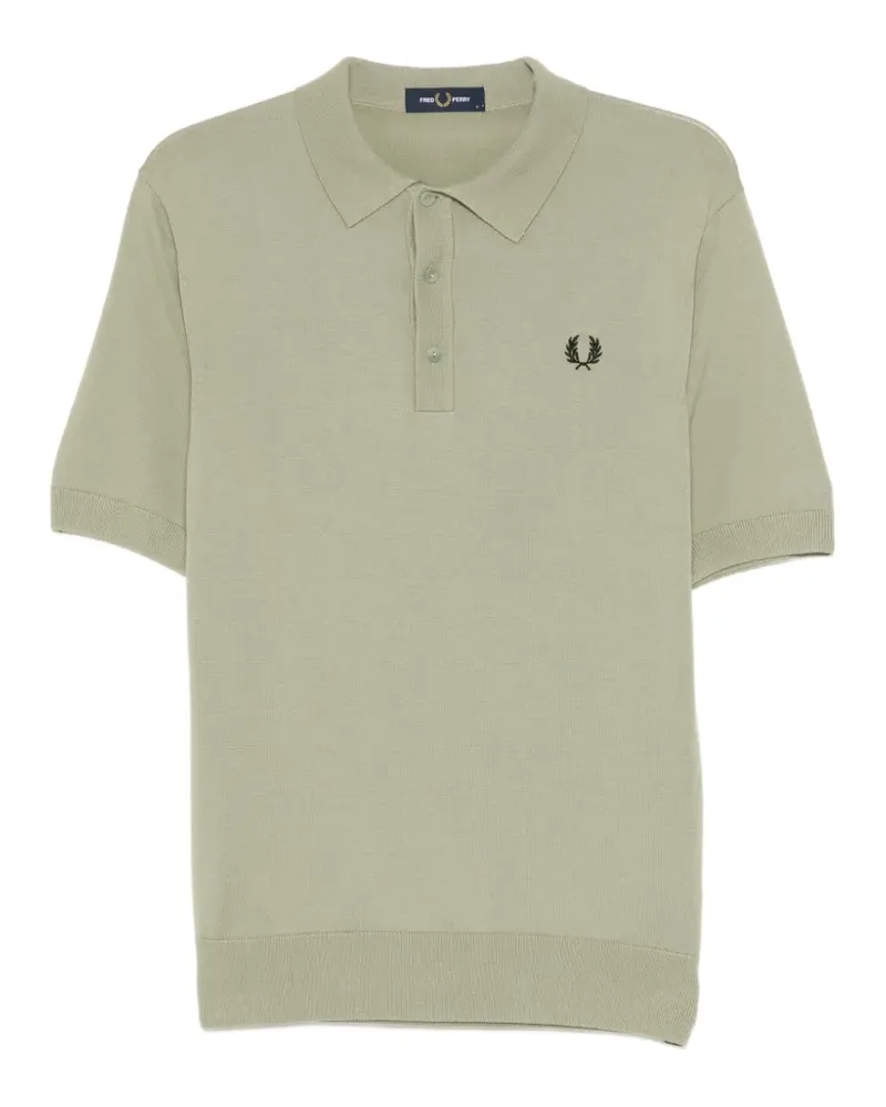 Fred Perry Poloshirt mit Logo-Stickerei - Grün Grün