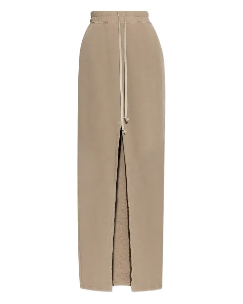 DRKSHDW by Rick Owens drawstring-waist cotton skirt - Nude Nude