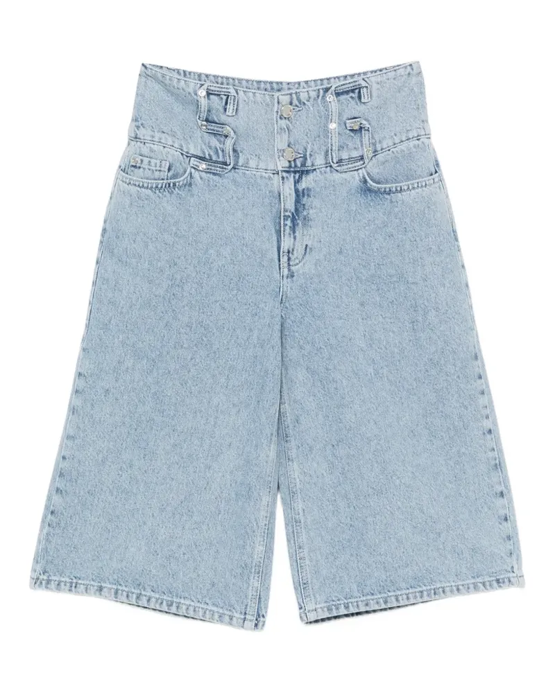 Stine Goya high-waisted panelled shorts - Blau Blau
