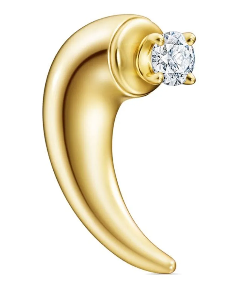 TASAKI 18kt Collection Line Danger Horn Gelbgoldohrring mit Diamant Gold