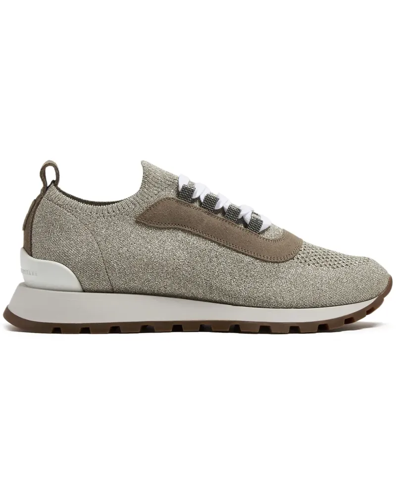 Brunello Cucinelli Sneakers mit runder Kappe - Nude Nude