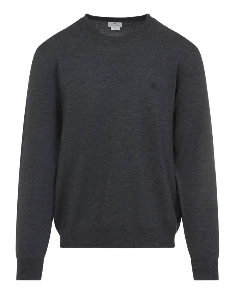 Etro Pullover mit Pegasus-Stickerei - Grau Grau