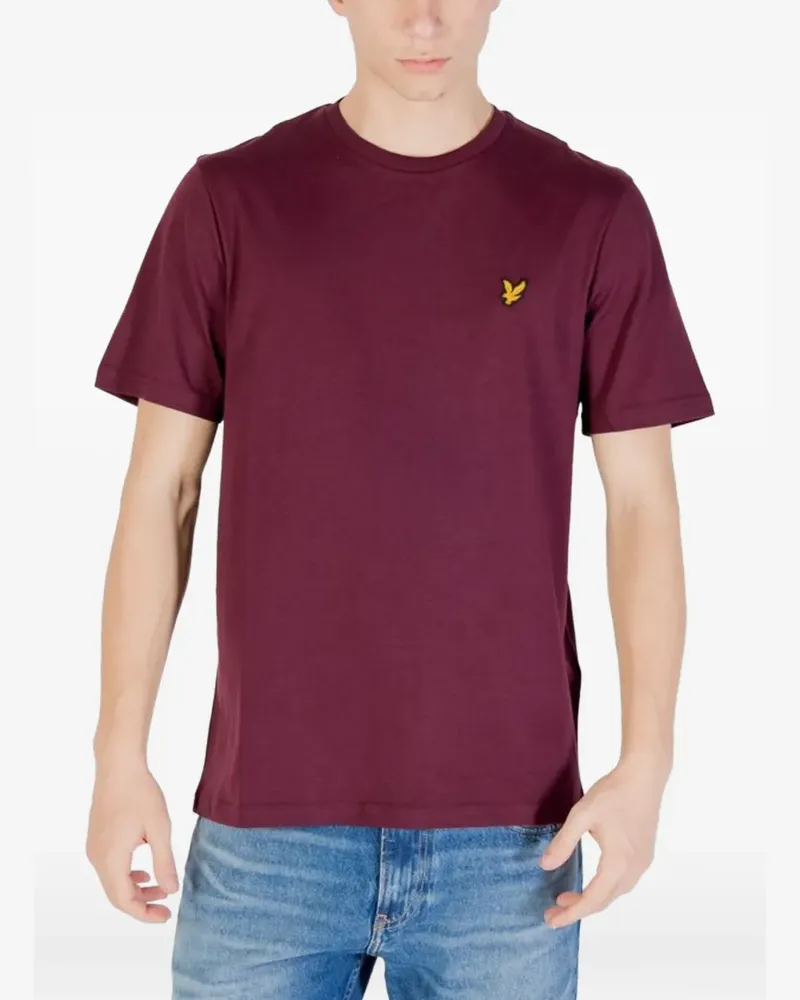 Lyle & Scott T-Shirt mit Logo-Patch - Rot Rot