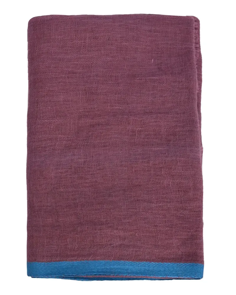 Altea Leinenschal mit Border-Detail - Rot Rot