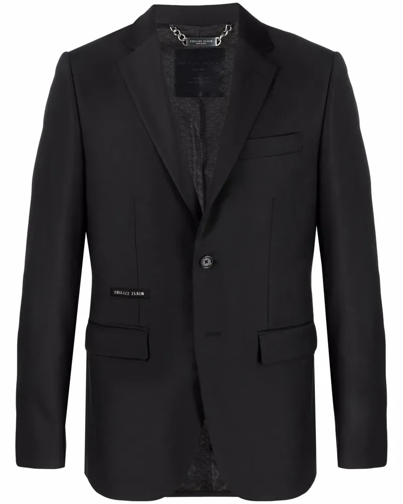 Philipp Plein Einreihiges Skull Sakko - Schwarz Schwarz