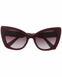 Dolce & Gabbana Cat-Eye-Sonnenbrille mit Logo Rot