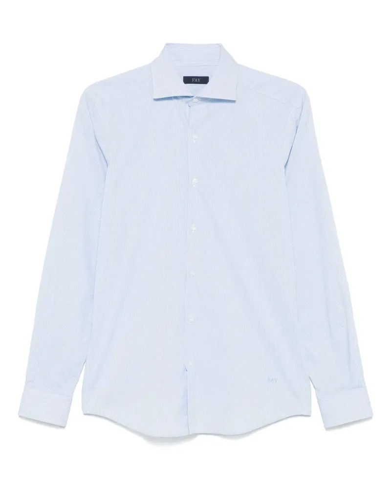Fay Gestreiftes Hemd - Blau Blau