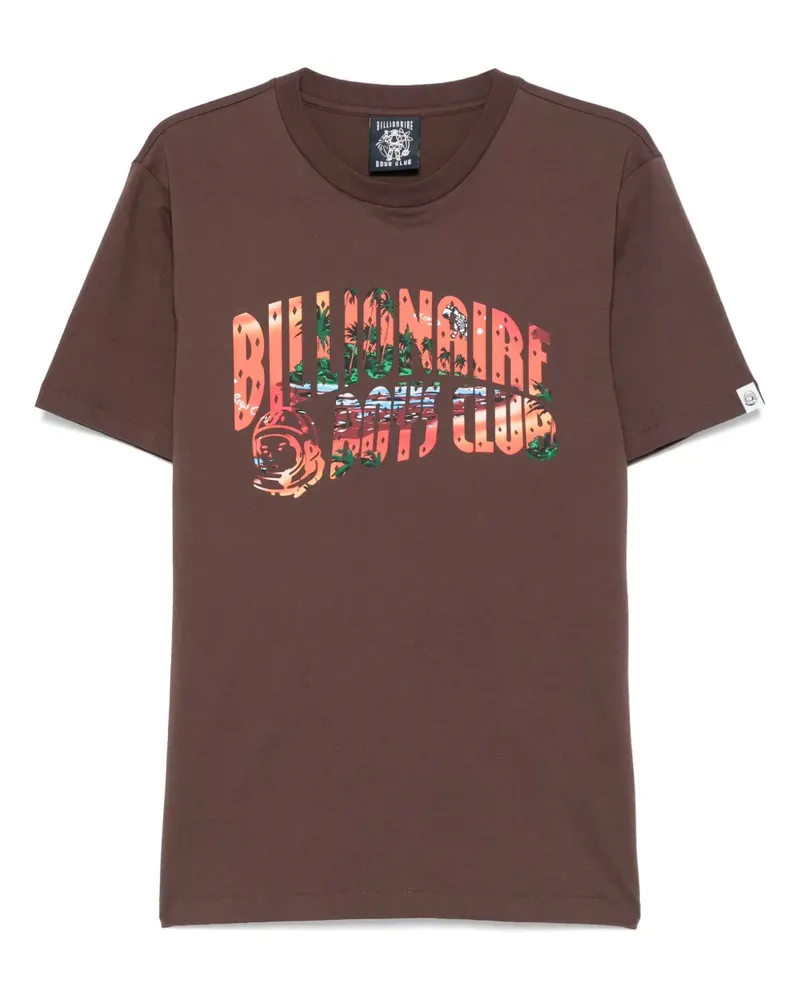 Billionaire Boys Club Tropical Island Fill Arch T-Shirt mit Logo - Braun Braun