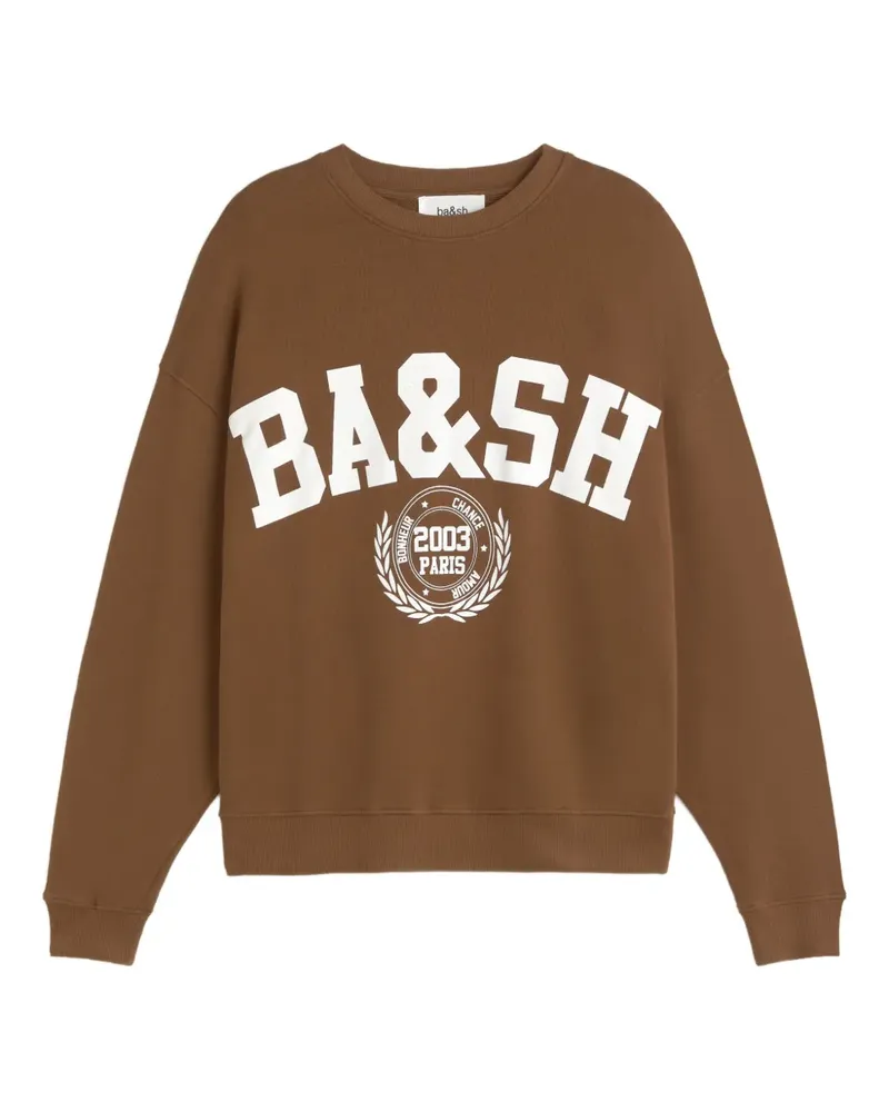 ba&sh Benjamin Sweatshirt mit Logo-Print - Braun Braun