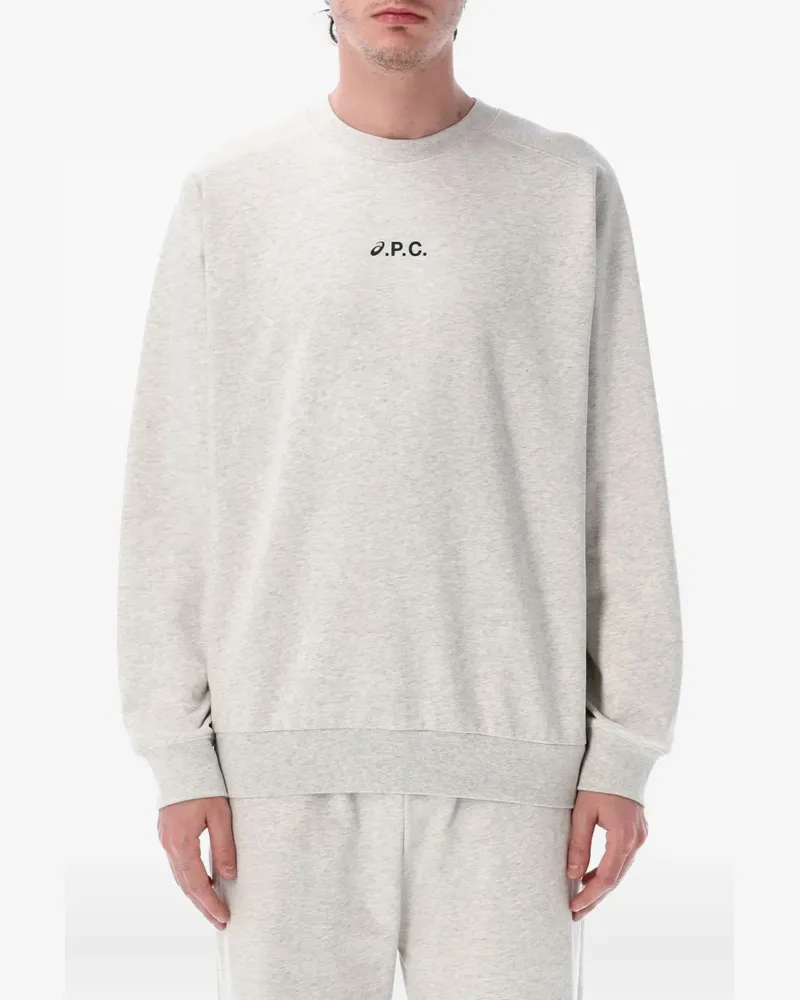 A.P.C. Sweatshirt mit Logo - Grau Grau