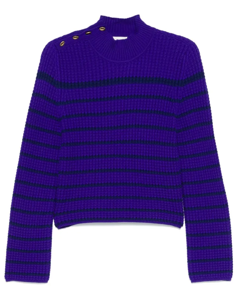 forte_forte Gestreifter Pullover - Blau Blau