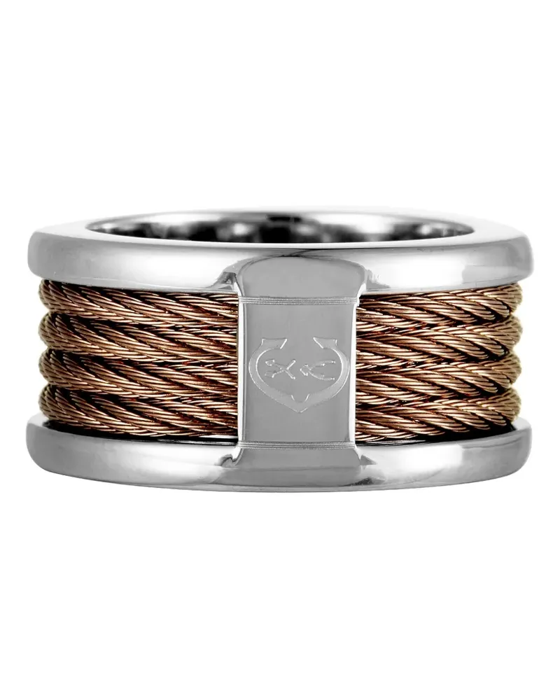 CHARRIOL Ring mit Zopfmuster - Braun Braun