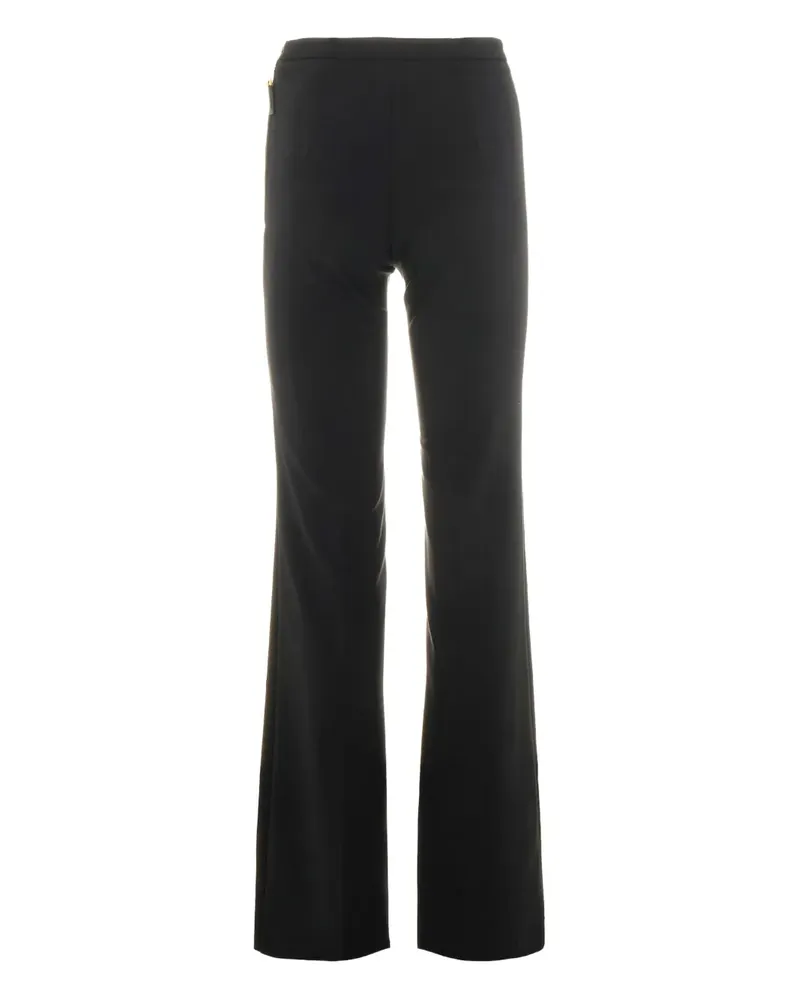 Elisabetta Franchi Hose mit Logo-Knöpfen - Schwarz Schwarz