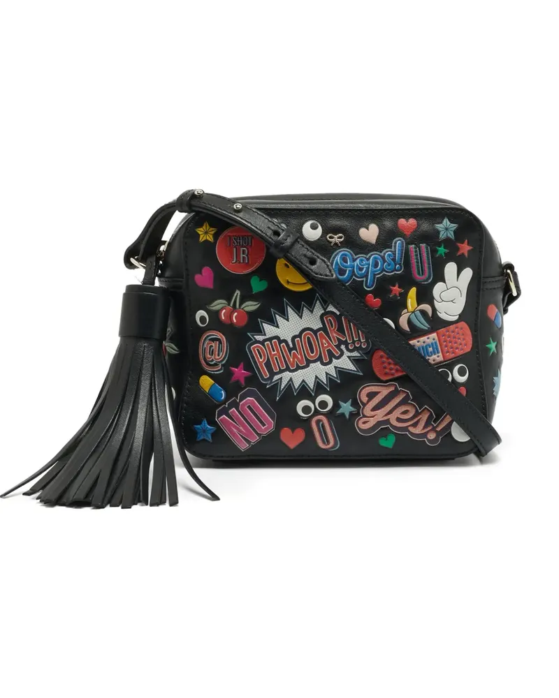 Anya Hindmarch leather shoulder bag - Schwarz Schwarz