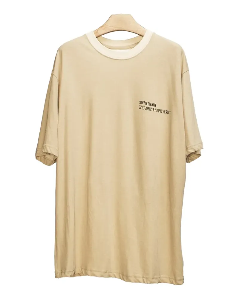 Song For The Mute Coordinates Oversized-T-Shirt - Nude Nude
