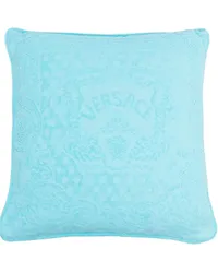 Versace Doppelseitiges Seashell Baroque Kissen Blau