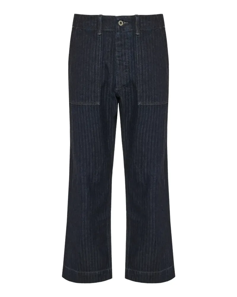 Ralph Lauren patch-pocket cropped jeans - Blau Blau