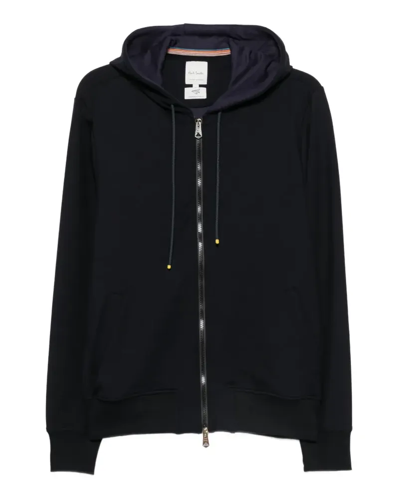 Paul Smith zip-up drawstring hoodie - Blau Blau