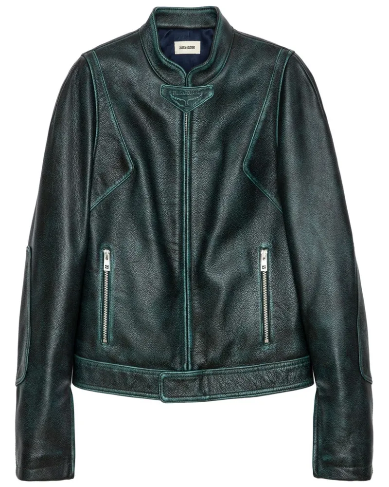 Zadig & Voltaire Loupa Lederjacke - Grün Grün