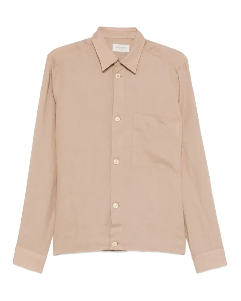 Tintoria Mattei Hemd mit Brusttasche - Nude Nude