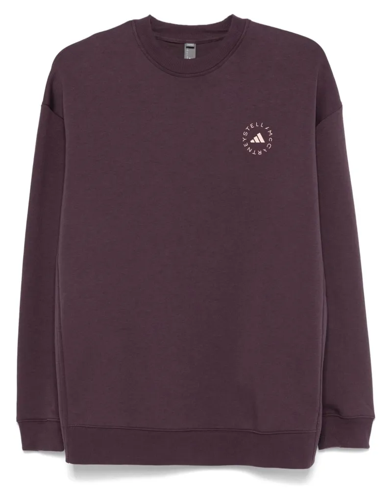 adidas Pullover mit Logo-Print Violett