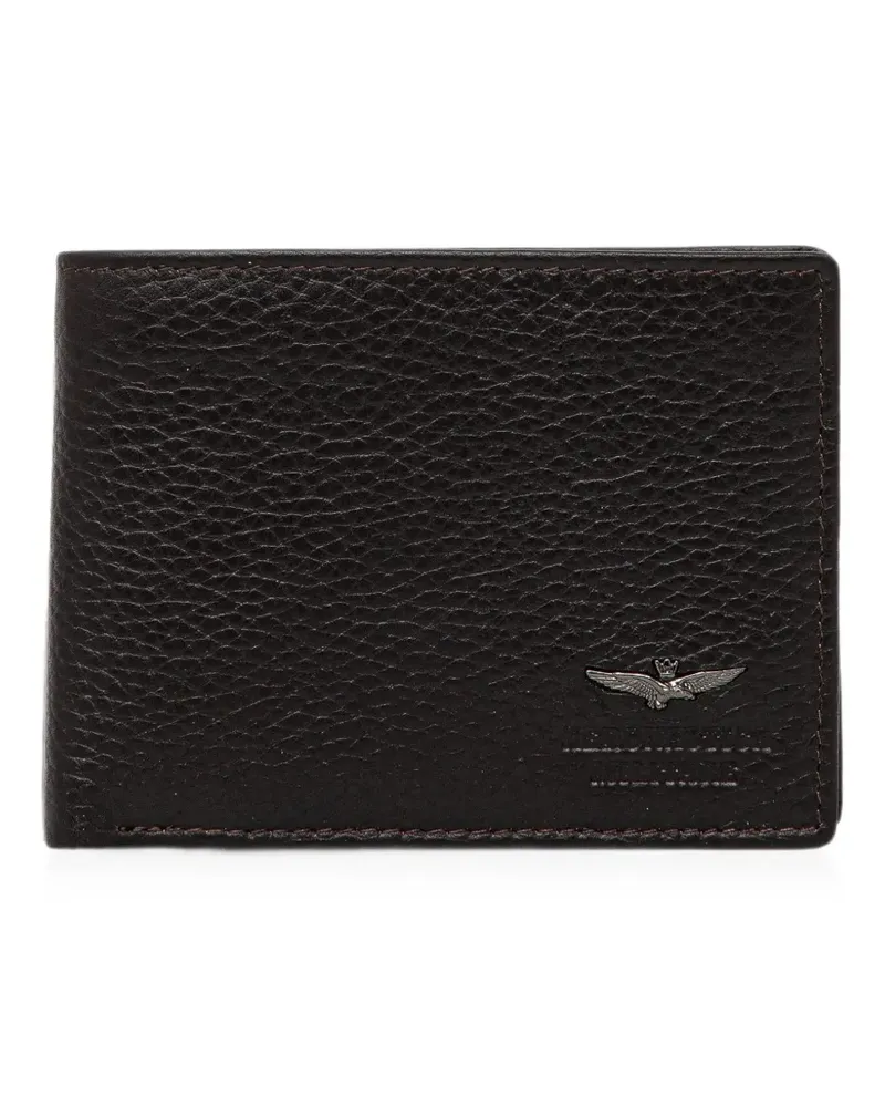 Aeronautica Militare logo-plaque grained wallet - Braun Braun