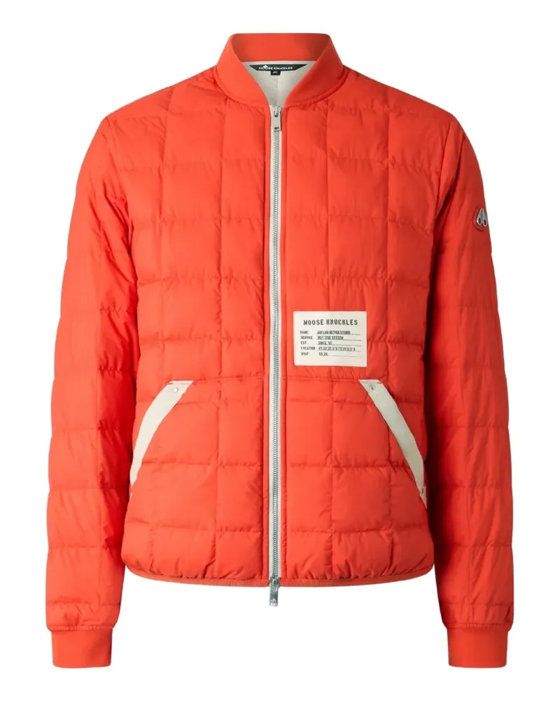 Moose Knuckles quilted Transit Liner bomber jacket - Orange Orange