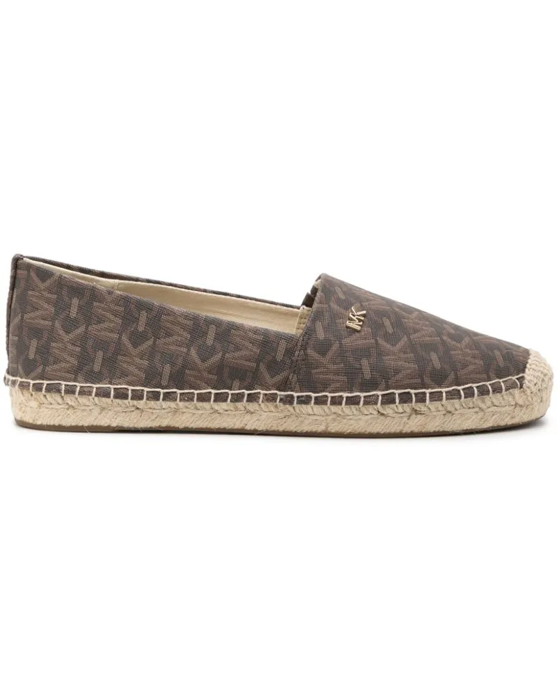 Michael Kors Kendrick Empire Espadrilles mit Monogramm - Braun Braun