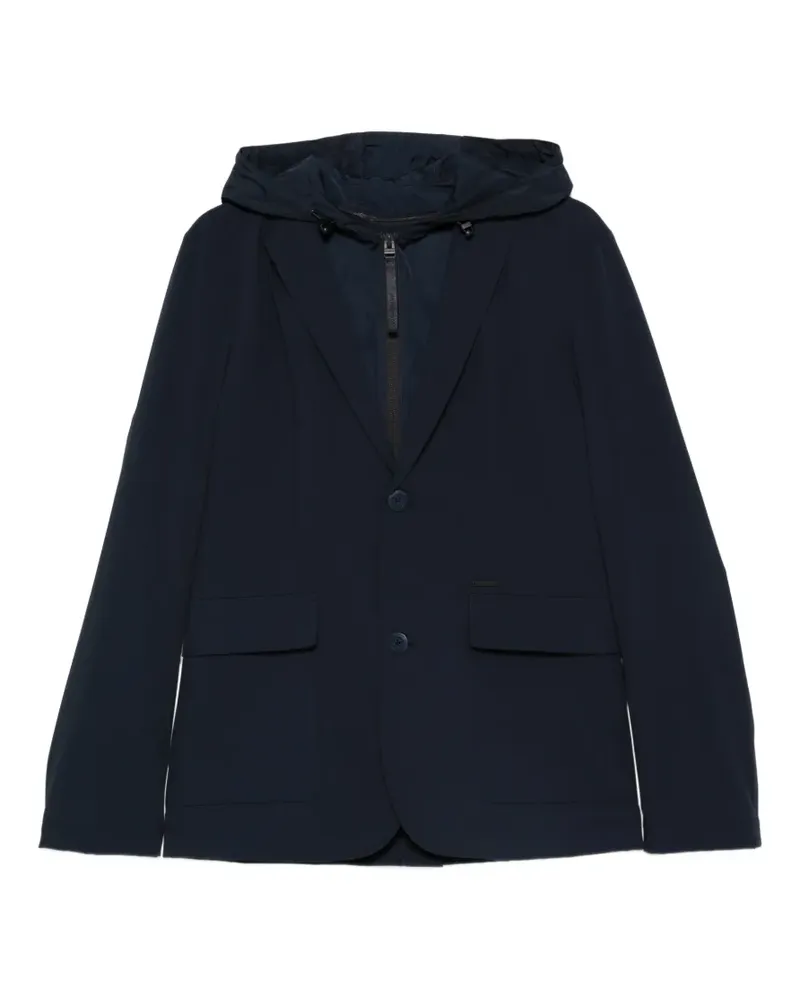 AlphaTauri hooded pocket blazer - Blau Blau