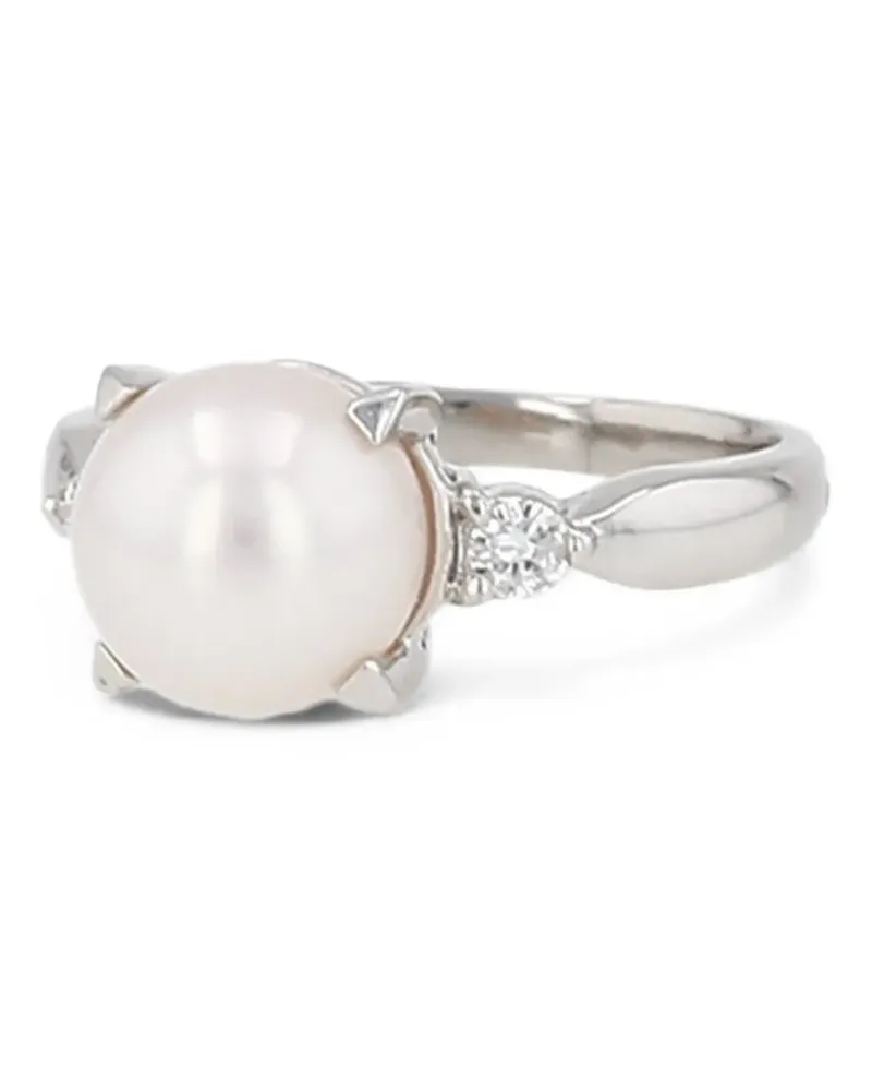 TASAKI 2000s pearl and diamond ring - Silber Silber