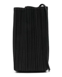 Issey Miyake Bloom Pleats Umhängetasche Schwarz