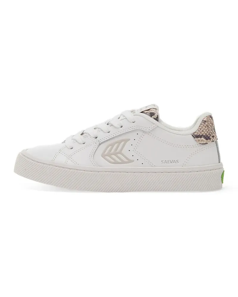 CARIUMA Salvas snakeskin-effect leather sneakers - Weiß Weiß
