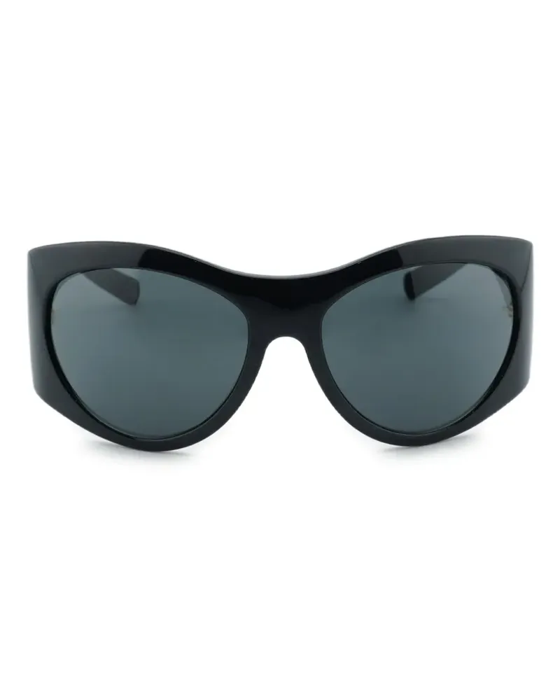 Versace Medusa oval-frame sunglasses - Schwarz Schwarz