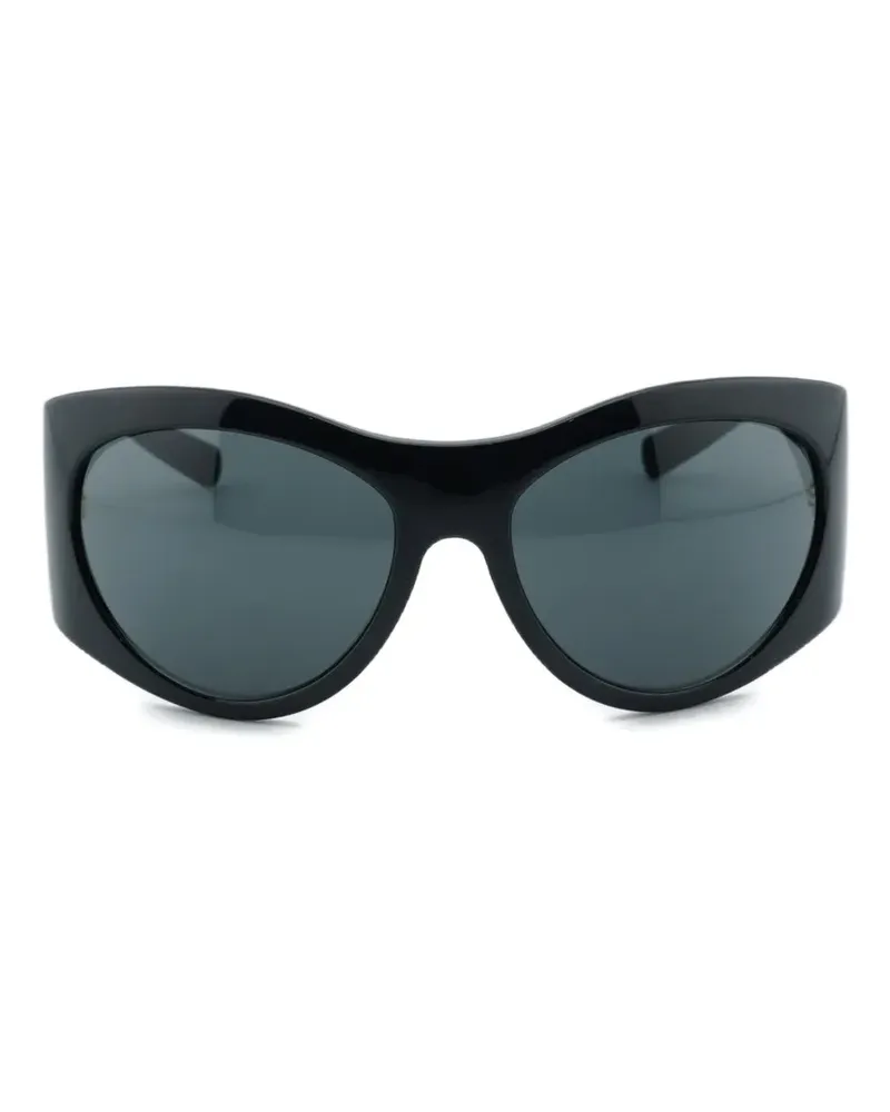Versace Medusa oval-frame sunglasses - Schwarz Schwarz