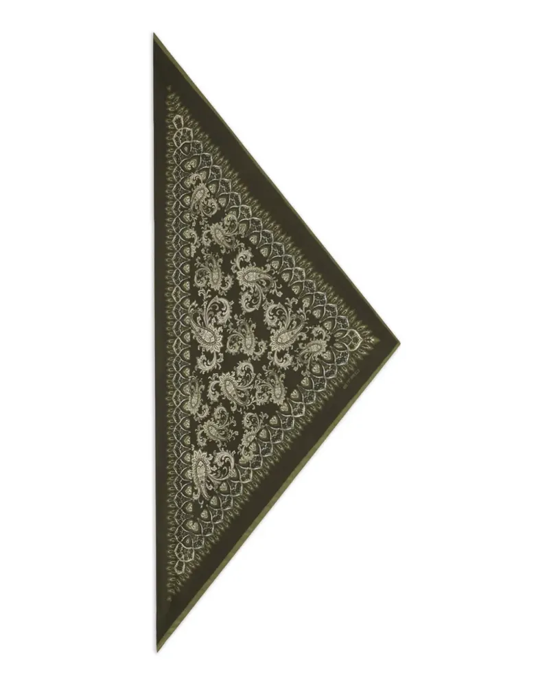 Etro Schal mit Paisleymuster - Grün Grün