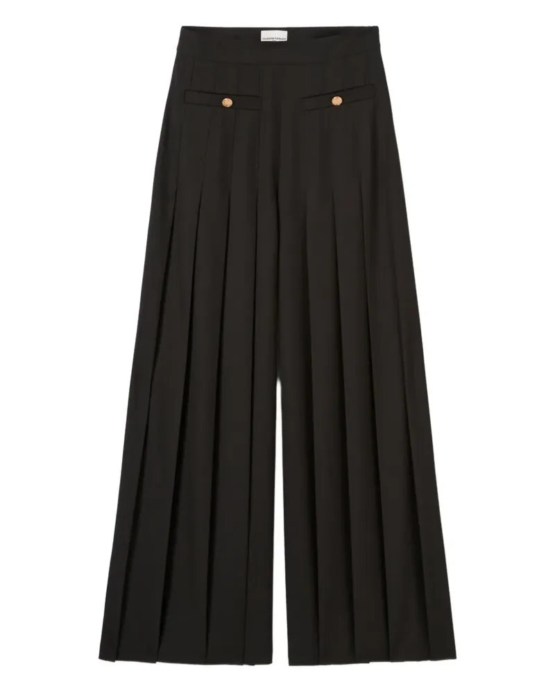 Claudie Pierlot Hose mit weitem Bein - Schwarz Schwarz