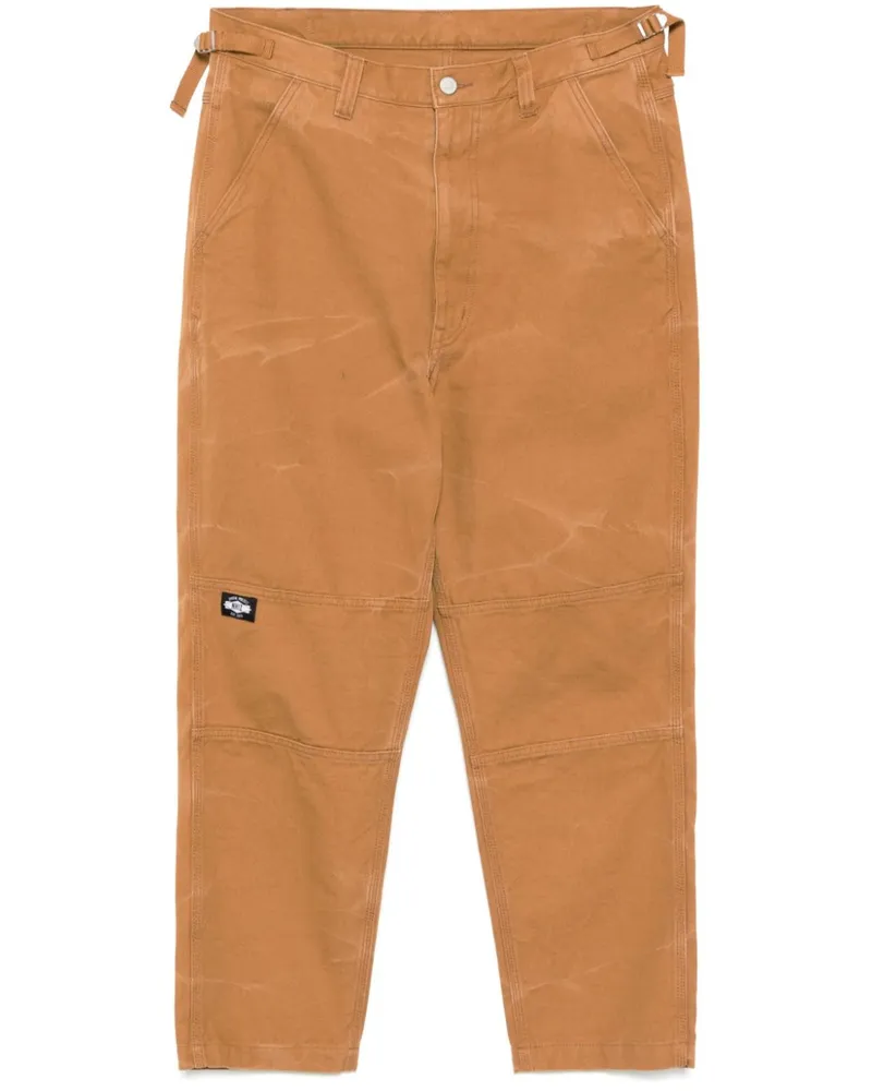Izzue Hose mit Logo-Patch - Nude Nude