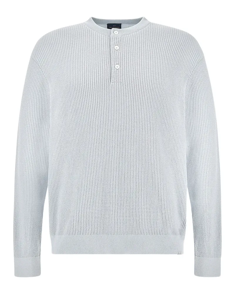 Paul & Shark button crew-neck sweater - Blau Blau