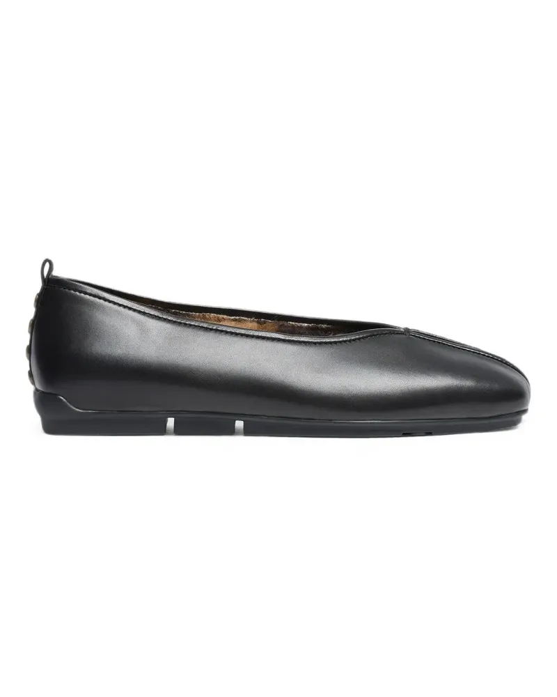 ash Breeze Ballerinas mit Pelzfutter - Schwarz Schwarz