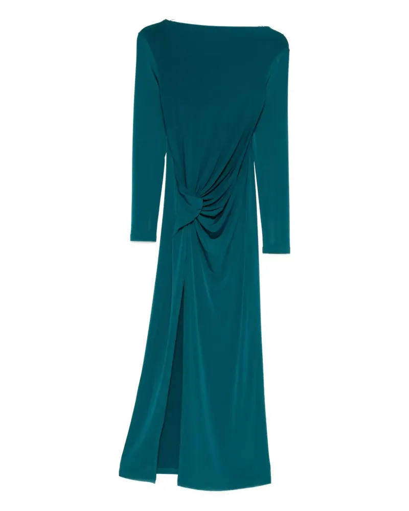 Patrizia Pepe knot-detail slit dress - Blau Blau