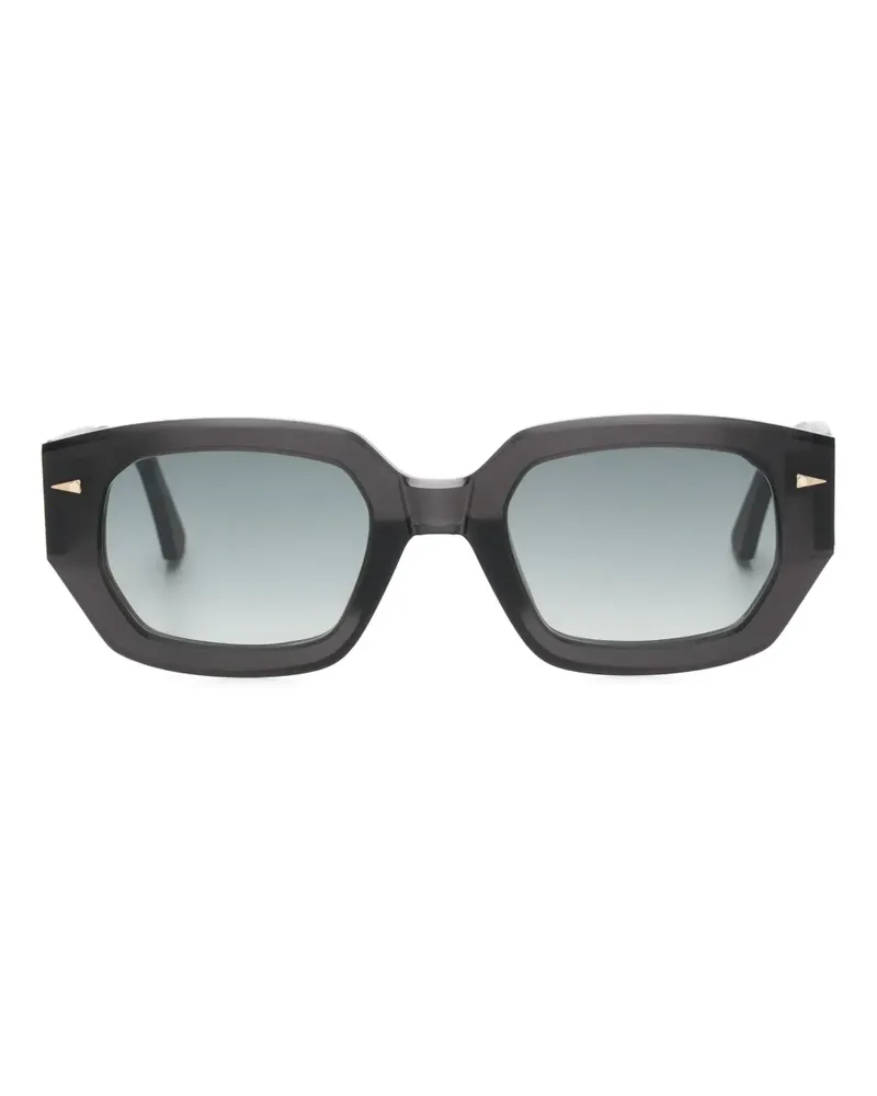 AHLEM x Campbell Addy Sonnenbrille mit rundem Gestell - Schwarz Schwarz