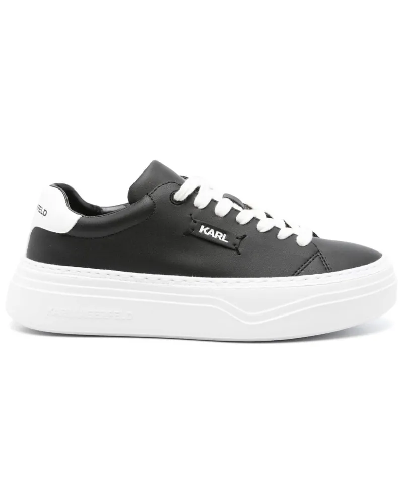Karl Lagerfeld Sneakers mit Logo-Patch - Schwarz Schwarz