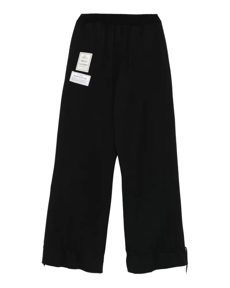 MIHARAYASUHIRO elasticated-waistband trousers - Schwarz Schwarz