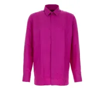 Seidenhemd mit langen Ärmeln - Rosa