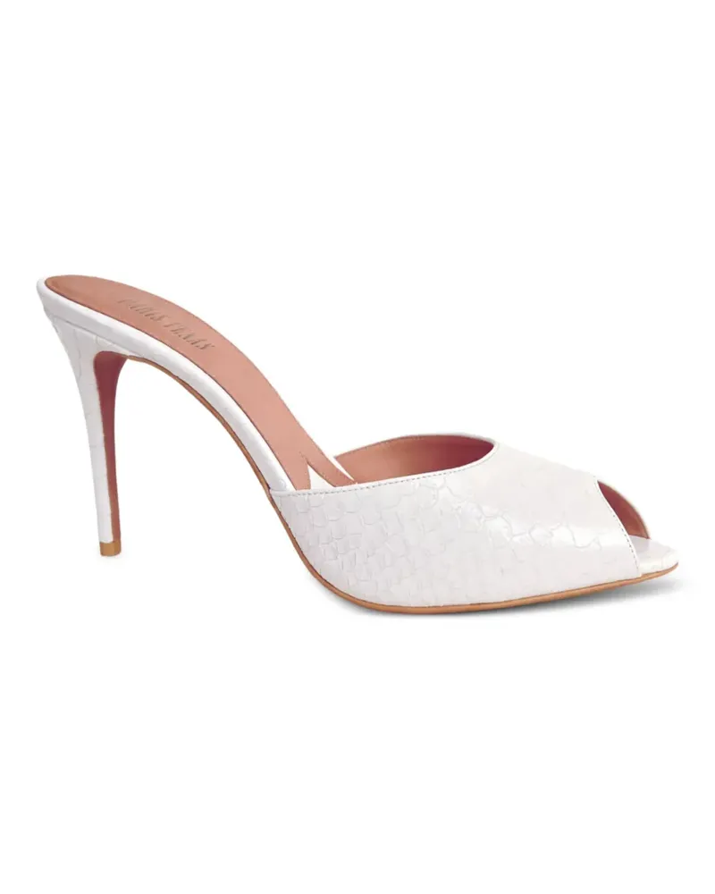 Paris Texas Vera Sandalen mit Kroko-Optik - Weiß Weiß